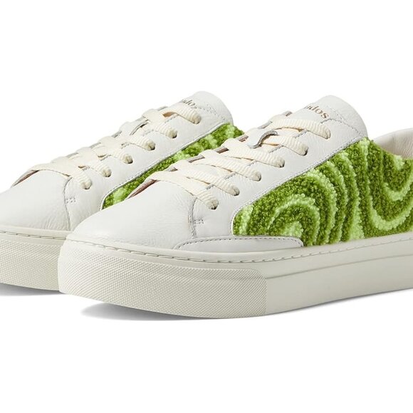 COPY - Soludos Ibiza Platform Psychedelic Spiral Leather Terry Teddy Shearling … - Picture 1 of 11